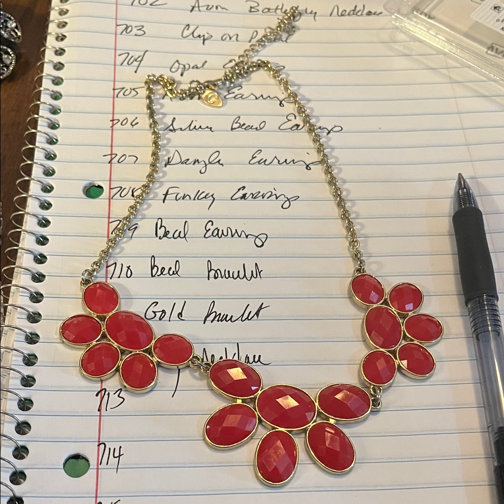 Elegant Red Necklace 713